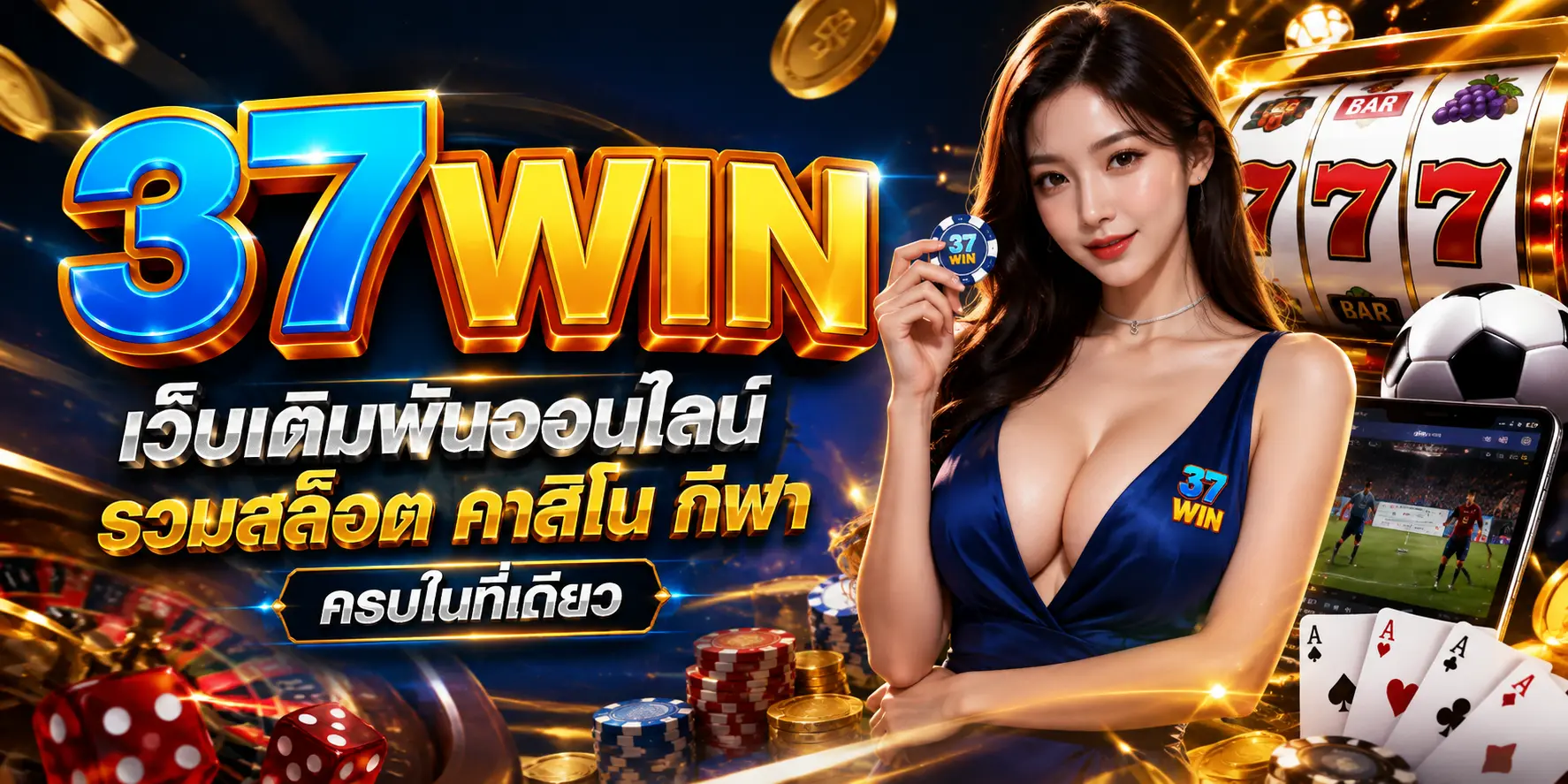 37WIN เว็บเดิมพันออนไลน์ รวมสล็อต คาสิโน กีฬา ครบในที่เดียว